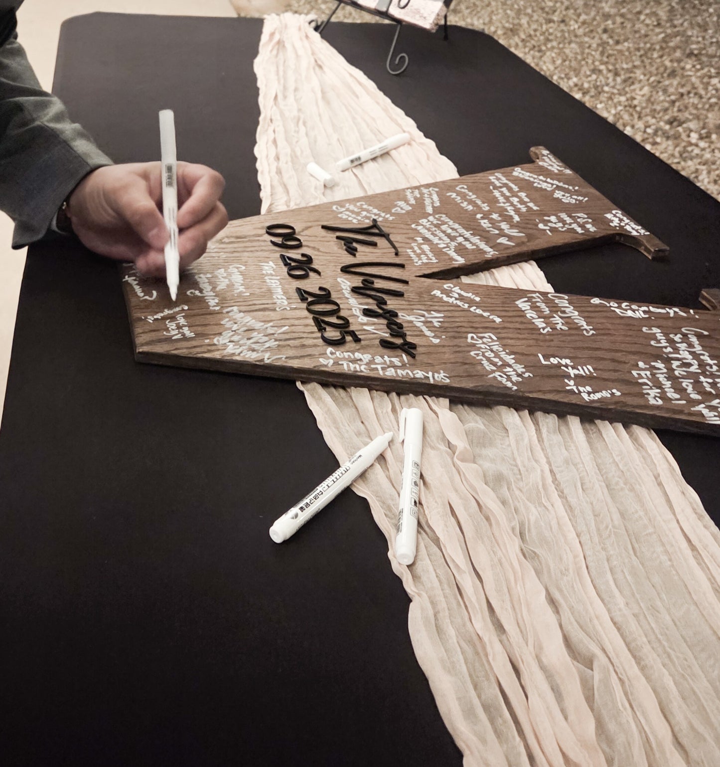 Guestbook Sign - Wood Letter