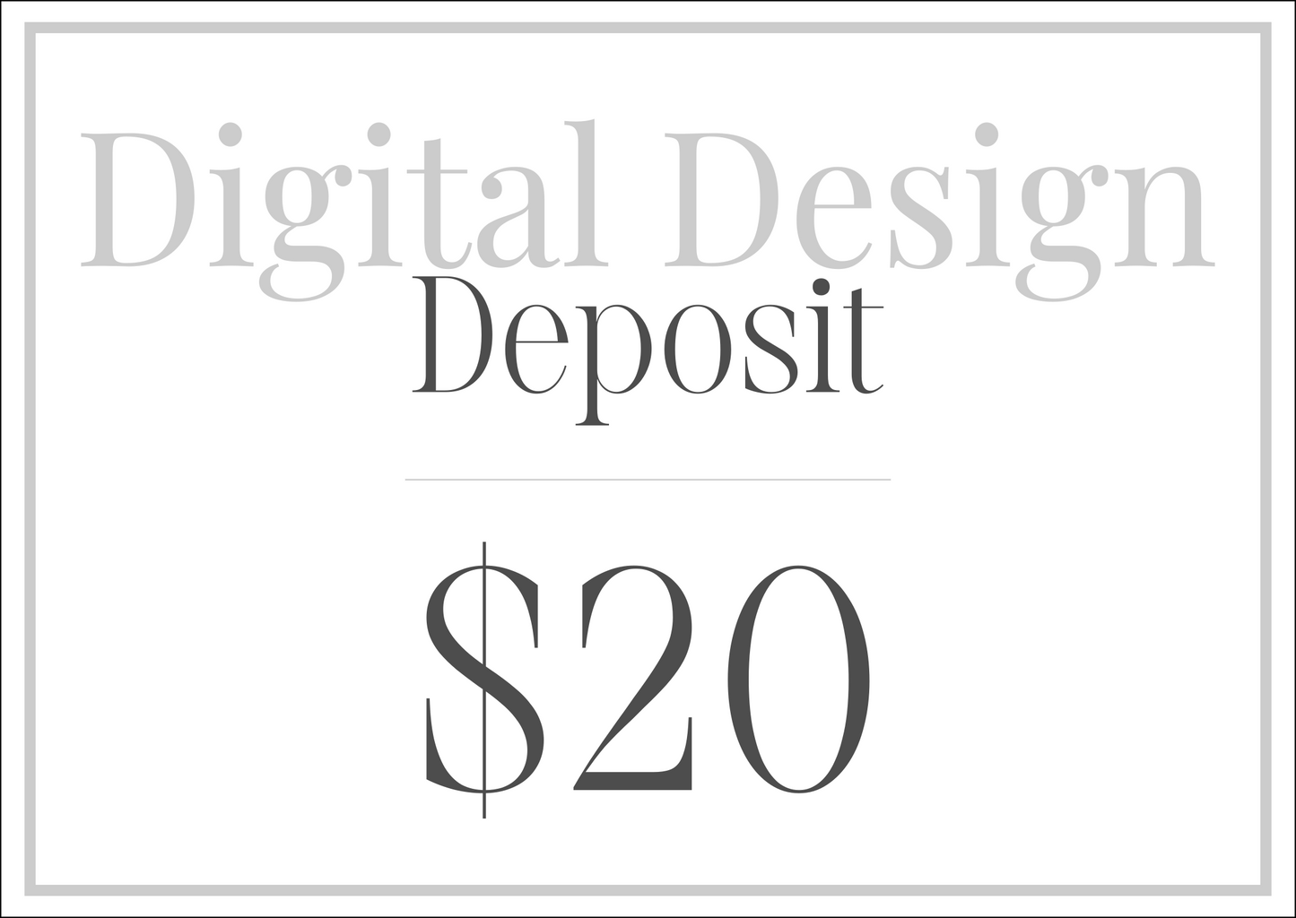 Digital Design Fee