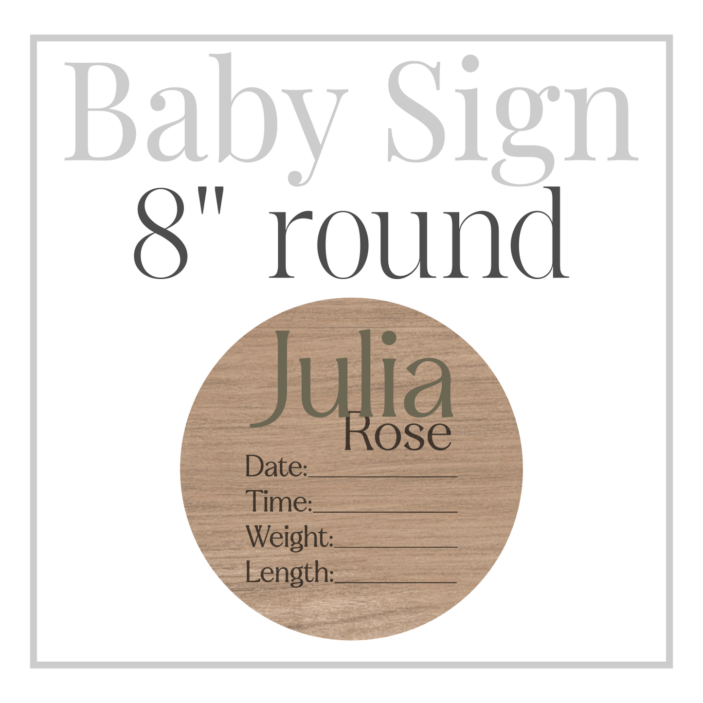 Mini Announcement Sign