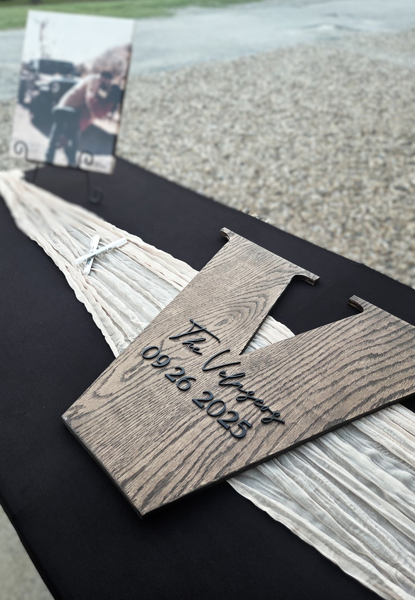 Guestbook Sign - Wood Letter