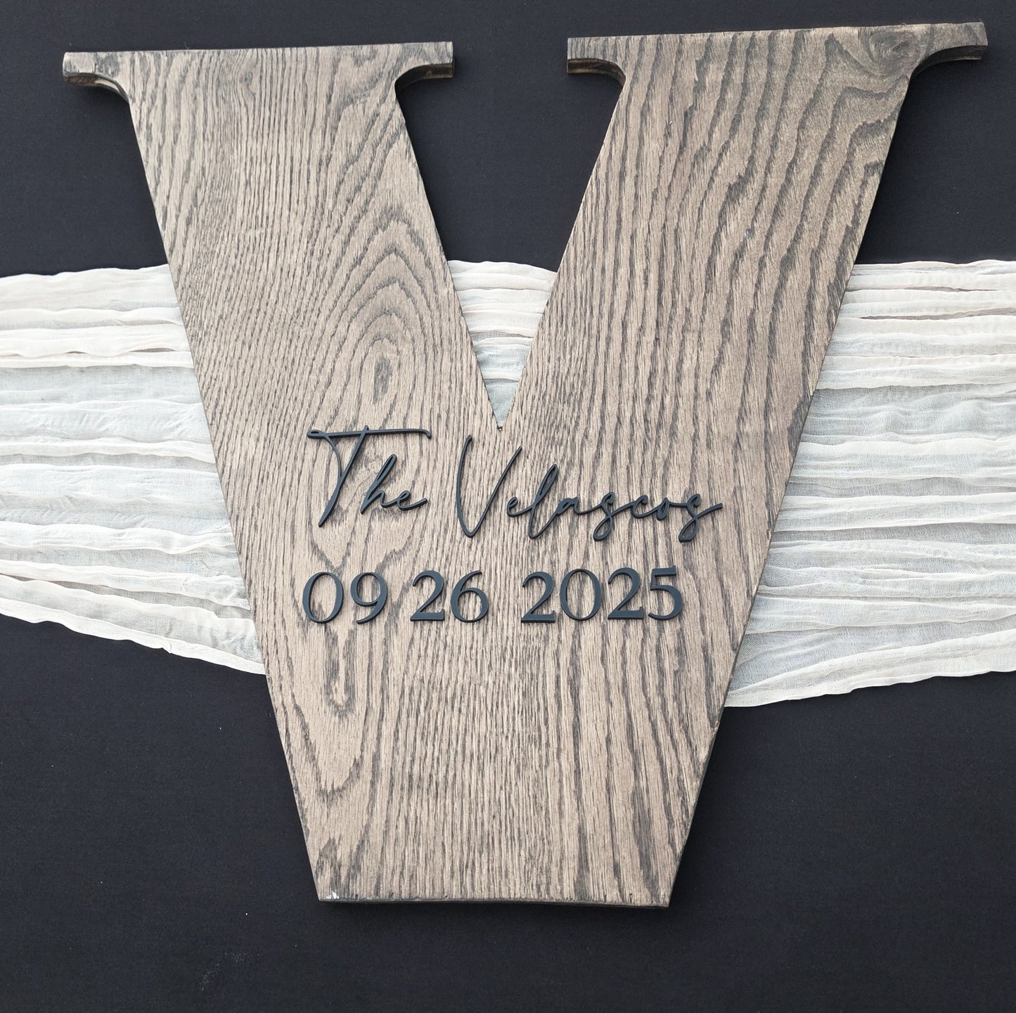 Guestbook Sign - Wood Letter