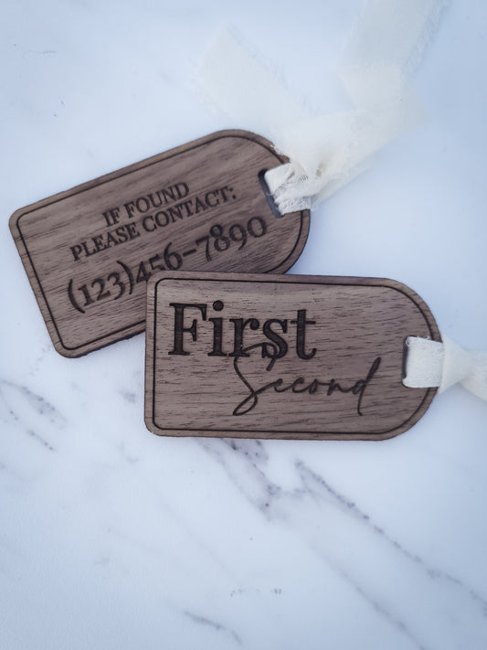 Custom Engraved Christmas Stocking Tags